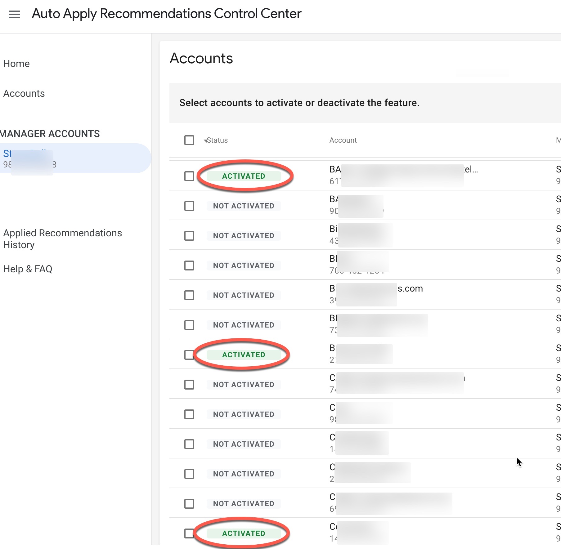 auto apply recommendations